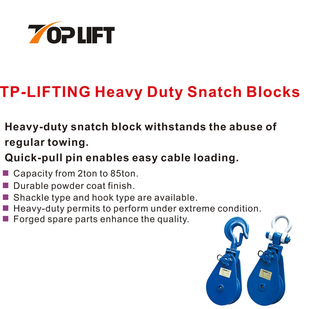 12t Tp-Mls-10 * X1 Single Wheel Grab Pulley Block Snatch Block