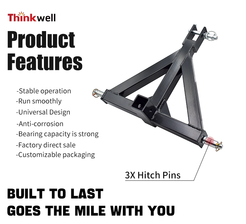 Thinkwell Black Powder Coated Tractor Trailer Hitch